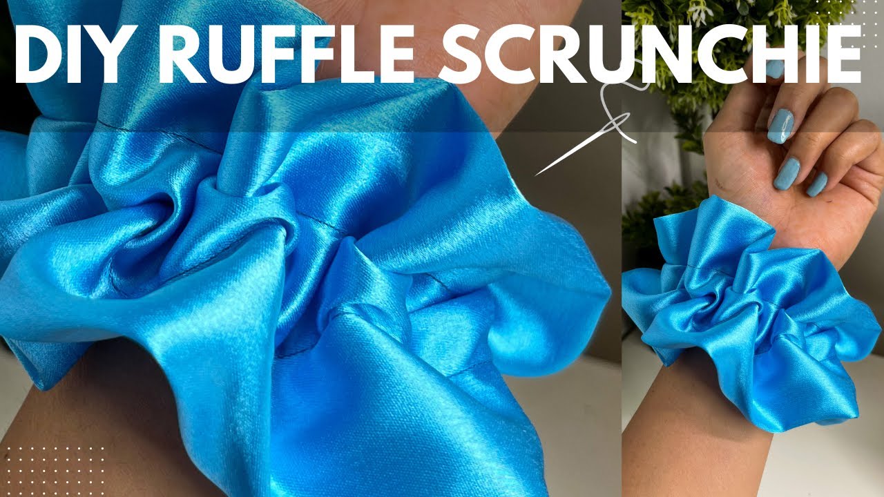 DIY Ruffle Scrunchie | How To Make A Ruffle Scrunchie | Sew Scrunchies For Small Business #scrunchie