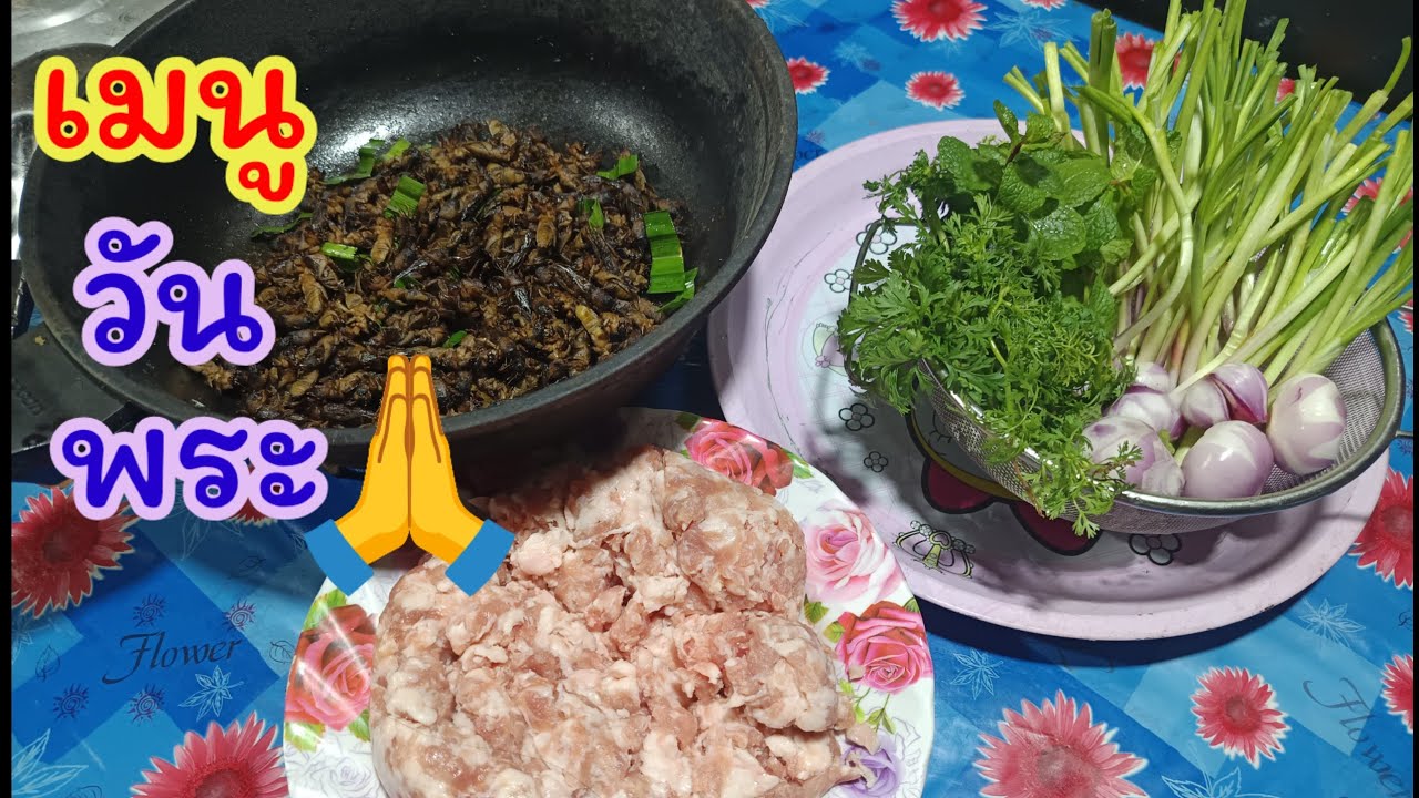 🔴ทำกับข้าวไปวัด🙏#วันพระ #food #cooking #อาหาร #อร่อย #มนต์โอมชาแนล #ป้าแต๋นชาแนล