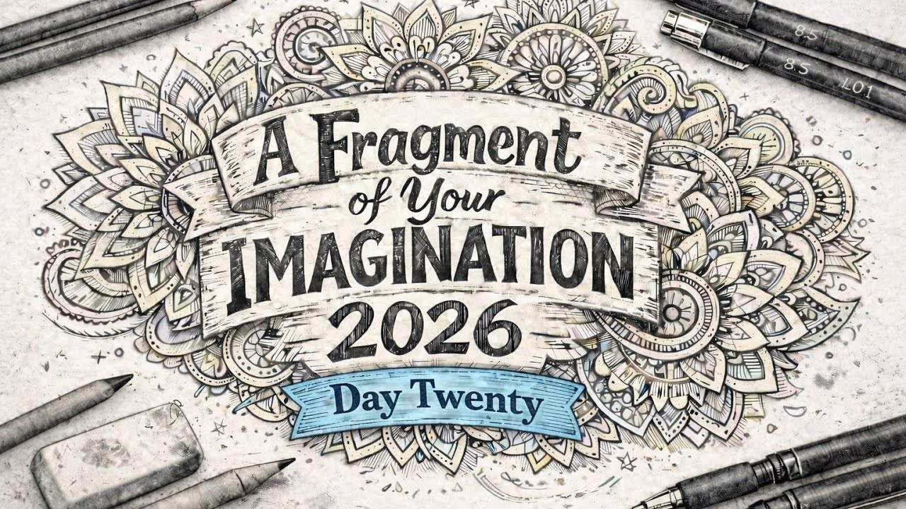 Day 20 | Zentangle | A Fragment of Your Imagination 2026 | #casket #fyic2026 