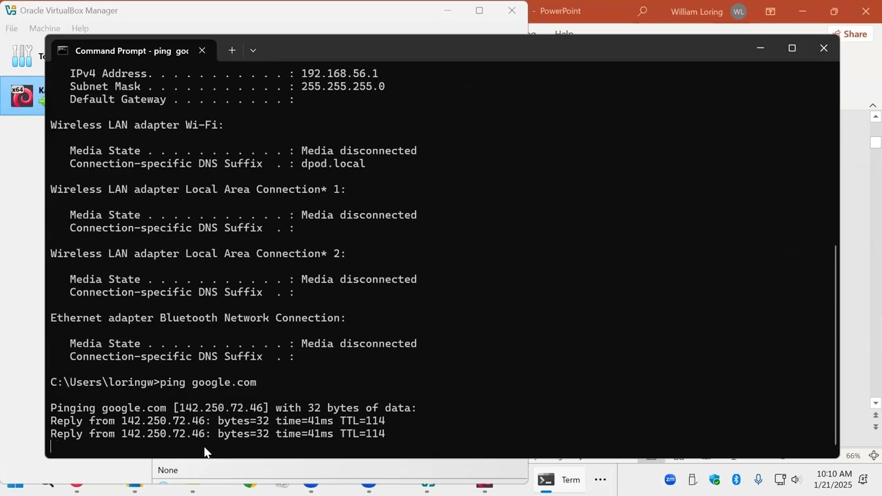 Ethical Hacking TCP/IP Concepts Review in Class