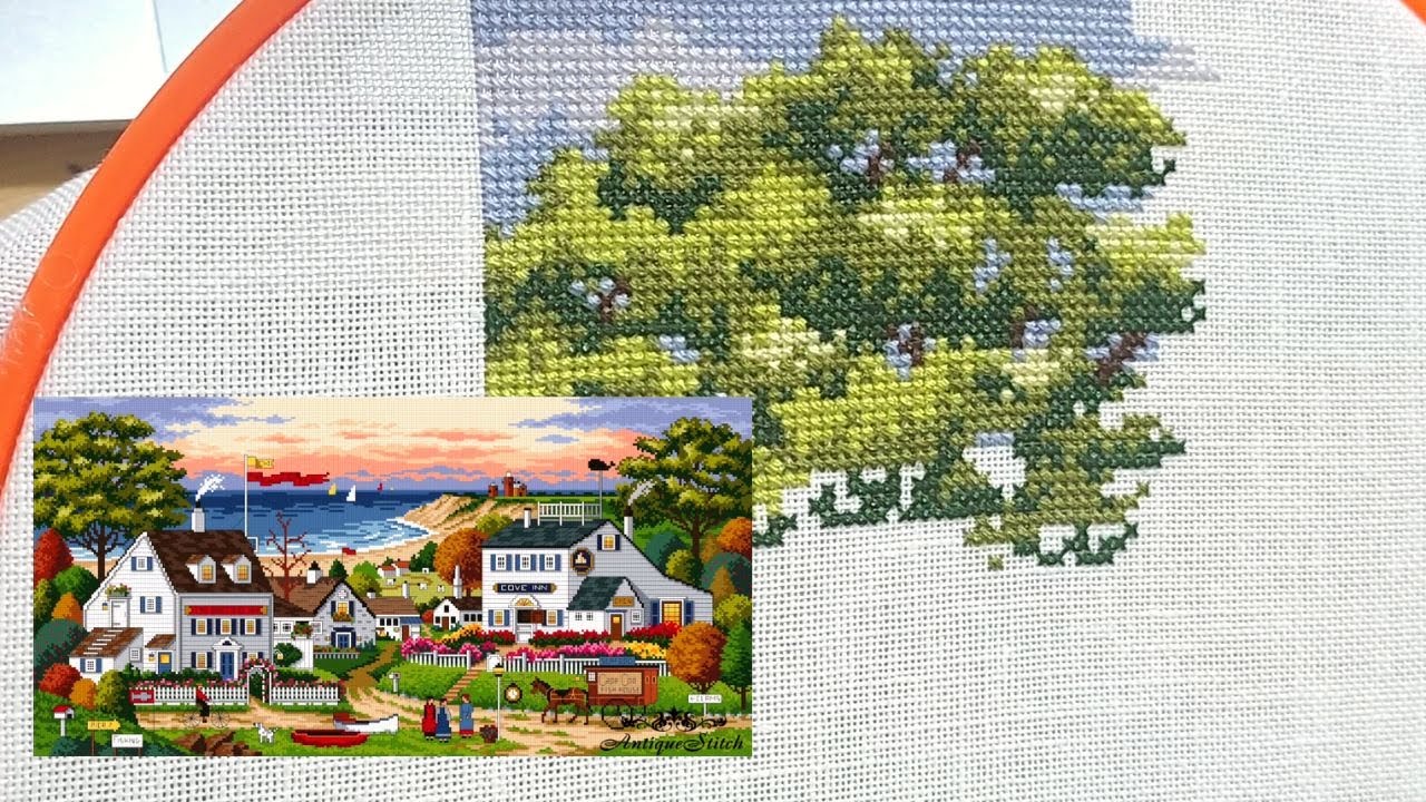 Flosstube 248 Stitch With Me: Cozy Cove - at Antique Stitch