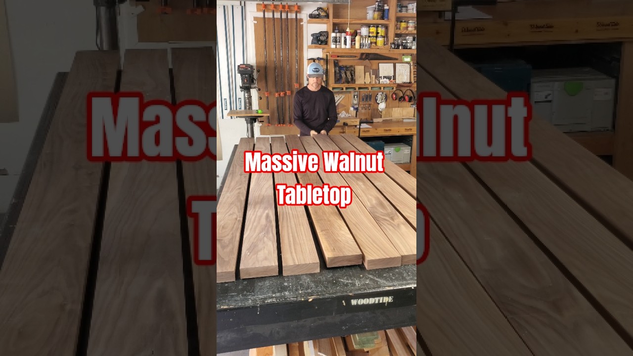 Making a Massive Walnut Tabletop