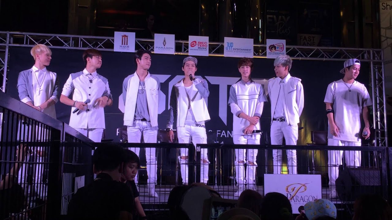 กัซพูดไทยช่วงแรก-GOT7 Press Conference & Fan Event at Paragon 24082014 Fancam (02)