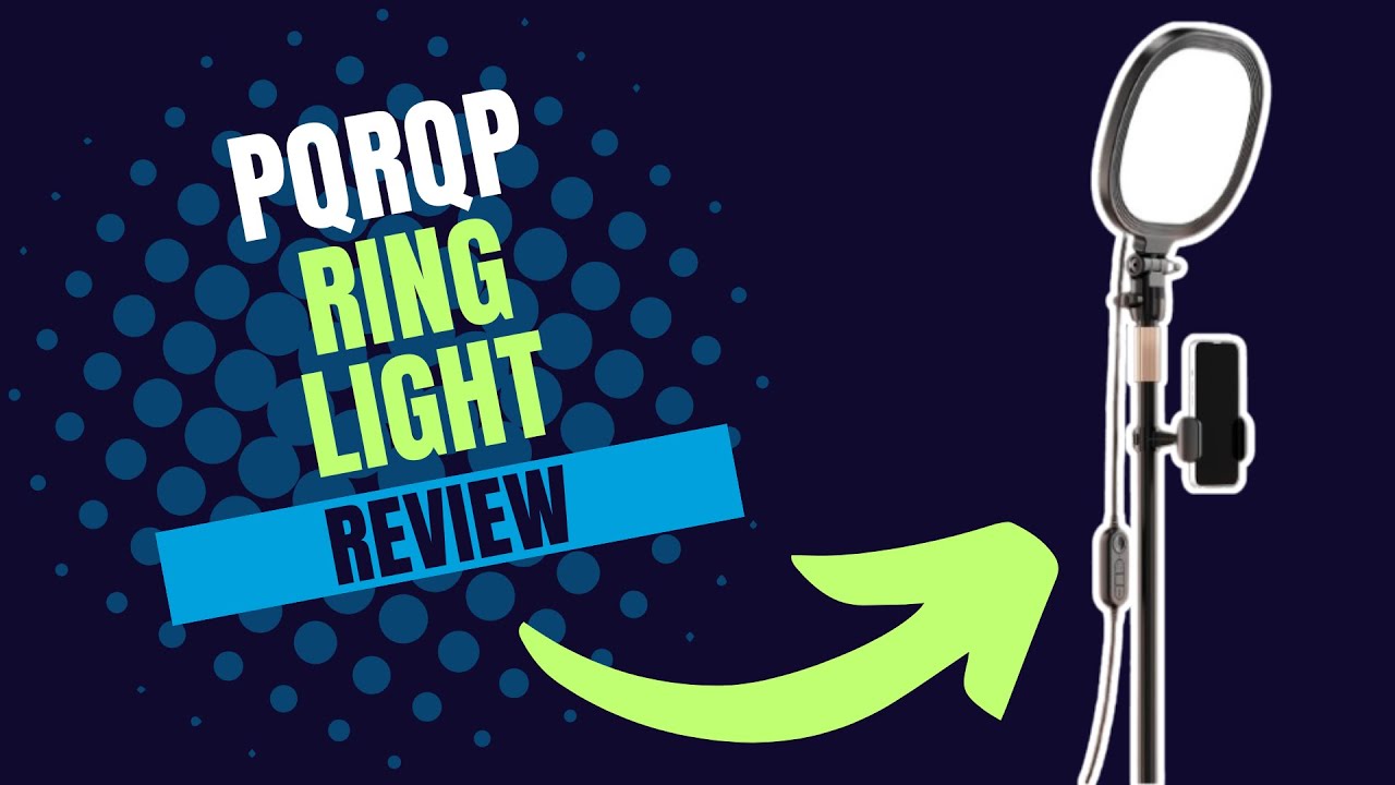 PQRQP Ring Light. BRIGHT + EASY TO SET UP + PORTABLE!