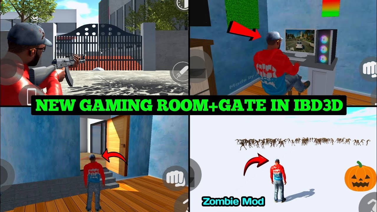 IBD3D New Update – Gaming Room Add + Zombie Mode Unlock 💥 | Shimul Gamerz 