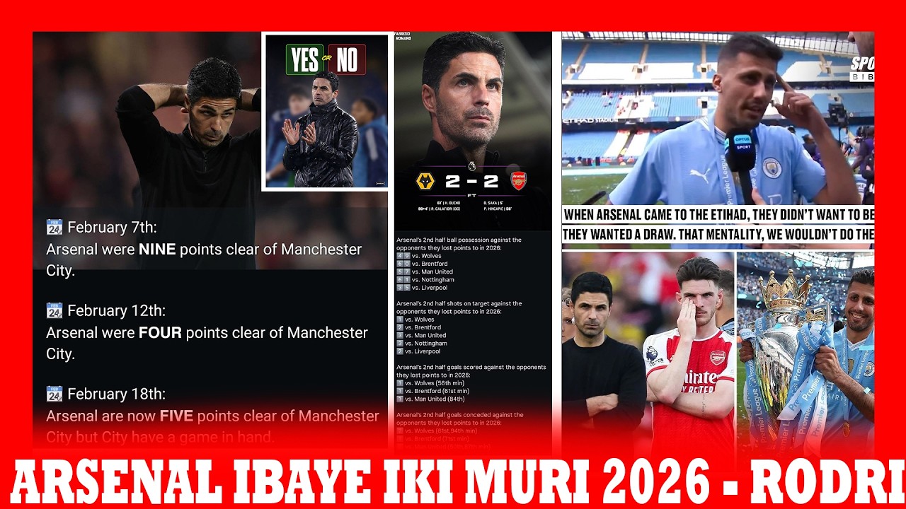 ARSENAL IBAYE IKI MURI 2026? IKIBAZO NI MENTALITY CG NI ARTETA UTAZI UKO IBIKOMBE BITWARWA? IGITUTU?