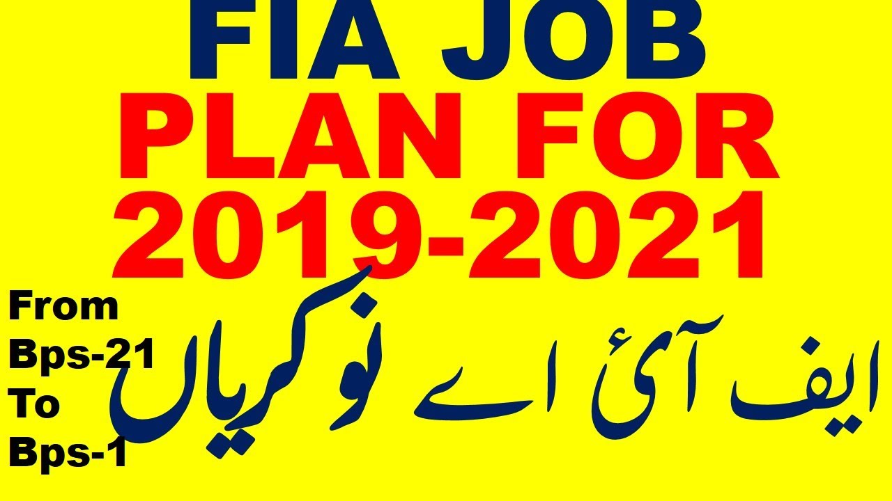 FIA recruitment plan for 2019-2022