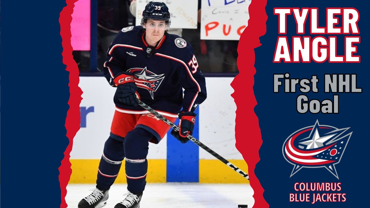 Tyler Angle #39 (Columbus Blue Jackets) first NHL goal Apr 14, 2023