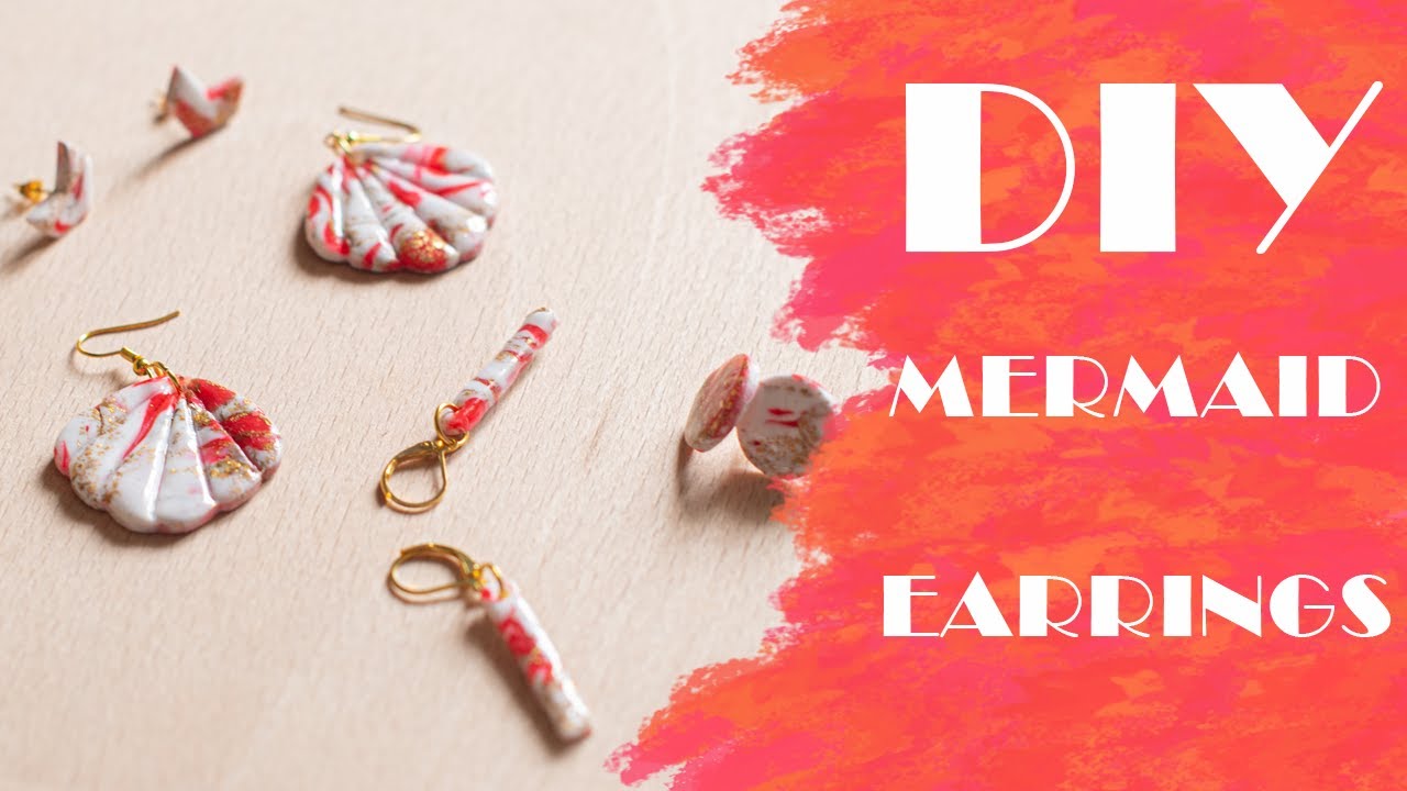 Polymer Clay Coral Slab Tutorial // Mermaid Summer Earrings DIY