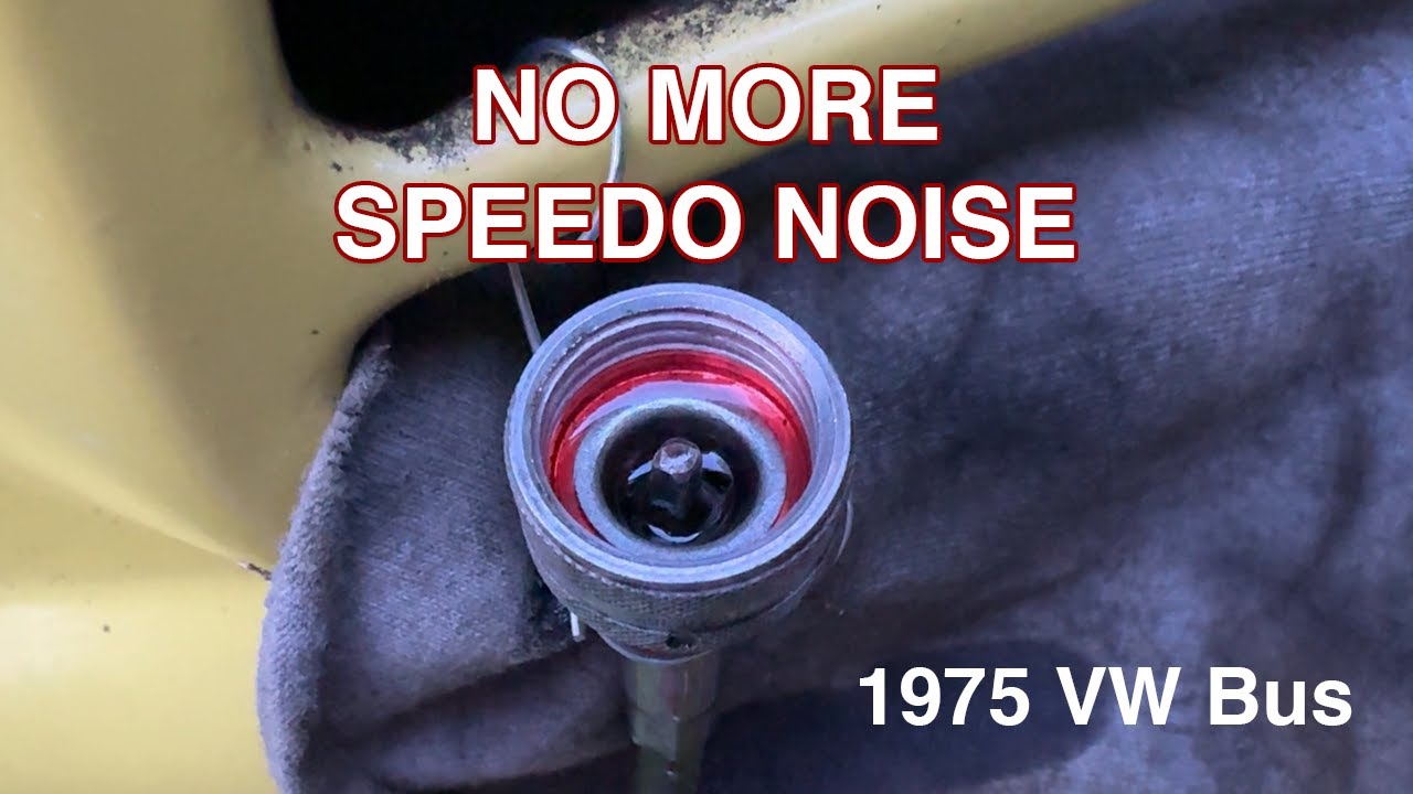 How to Lubricate a VW Bus Speedometer Cable | Fix Needle Bounce, Squeal & Noise