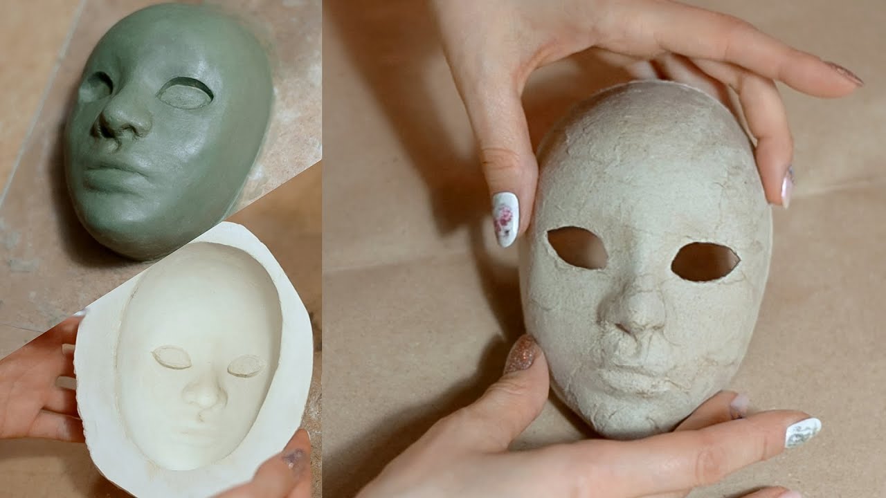 How to Make Gypsum Mold For Papier Mache Mask / Гіпсовый Молд Для Венеціанської Маски Своїми Руками