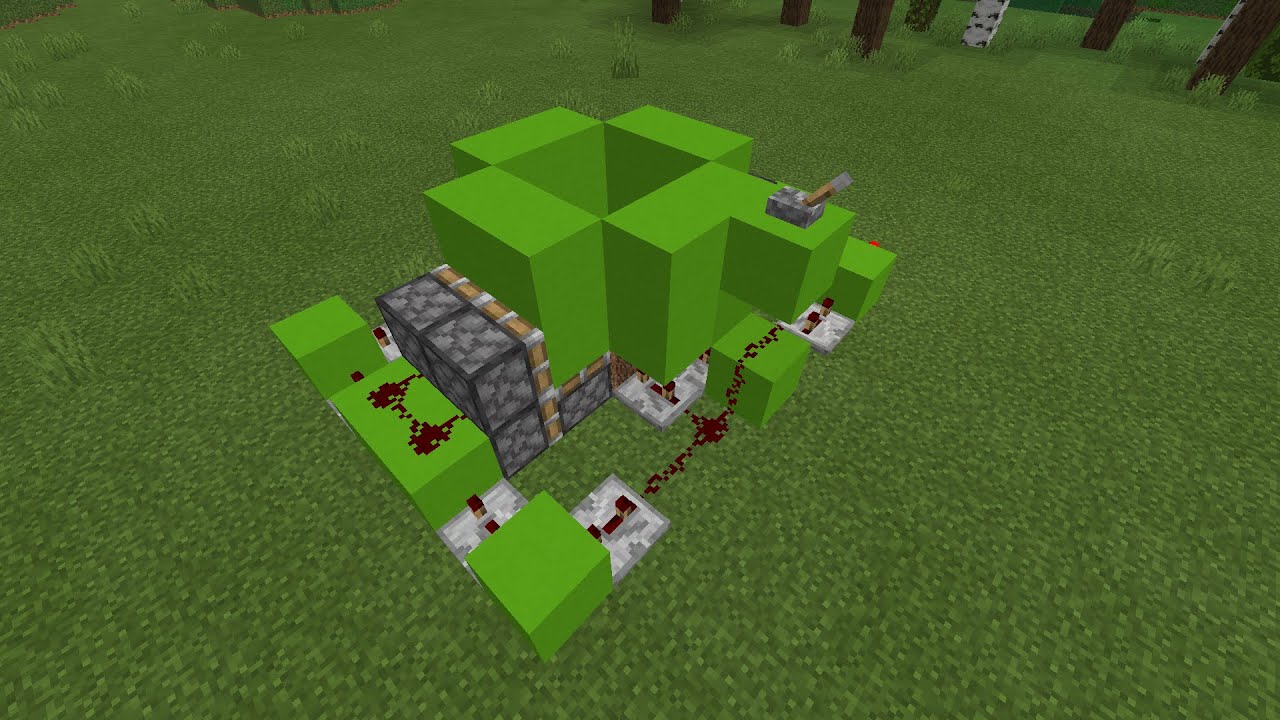 How to build a 2 x 2 flush piston floor door (Bedrock)