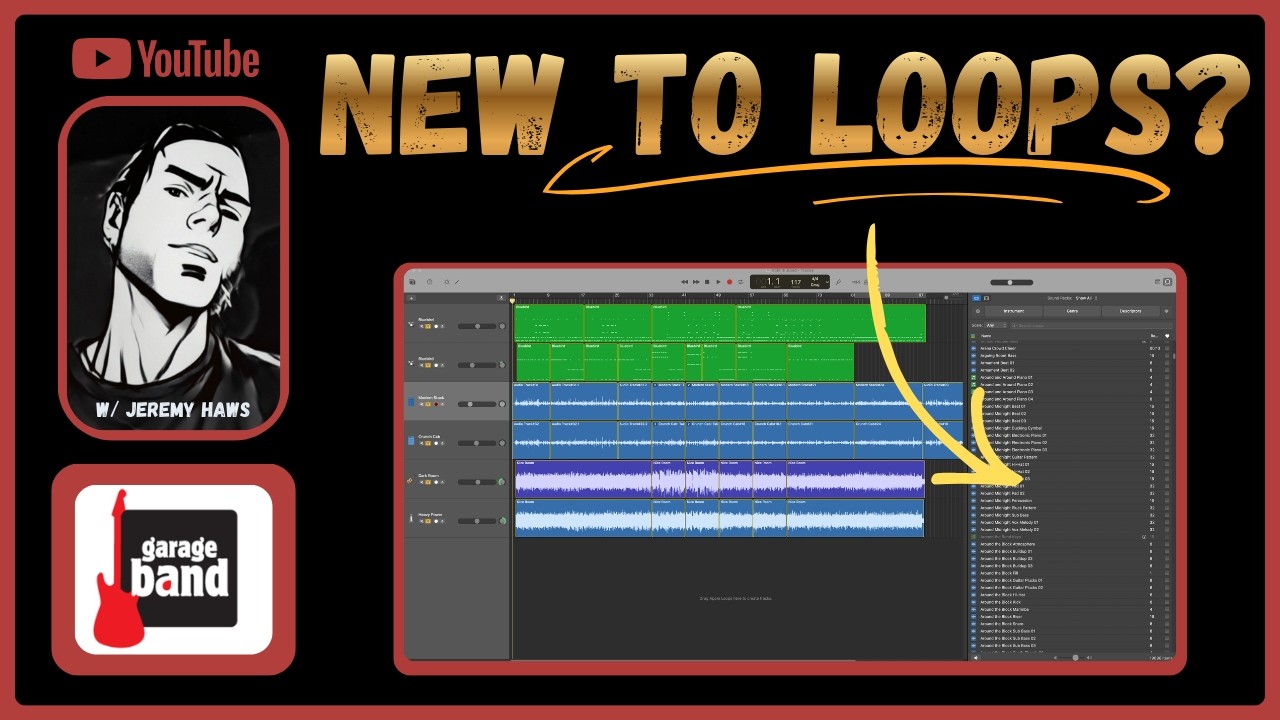 GarageBand Loops Explained:  Audio, MIDI, Drummer & Custom Editing