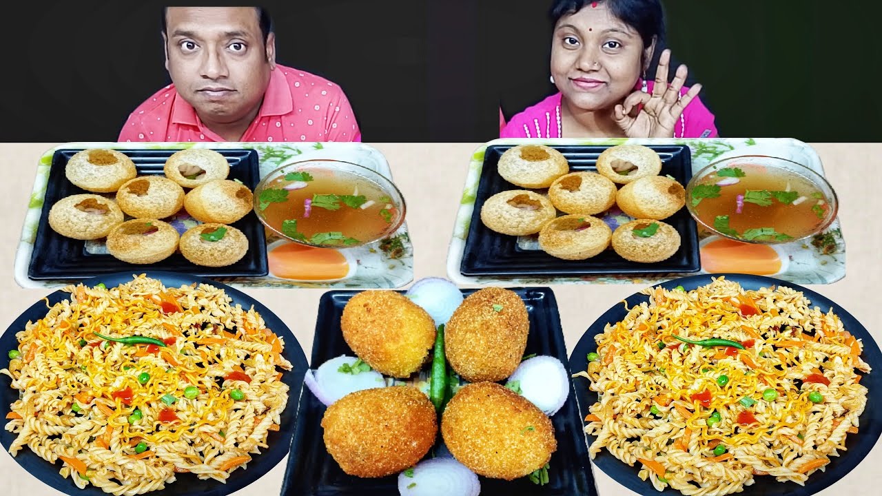 EGG DEVIL VEG CHOWMIN JOL FUCHKA EATING CHALLENGE // food family blogs 