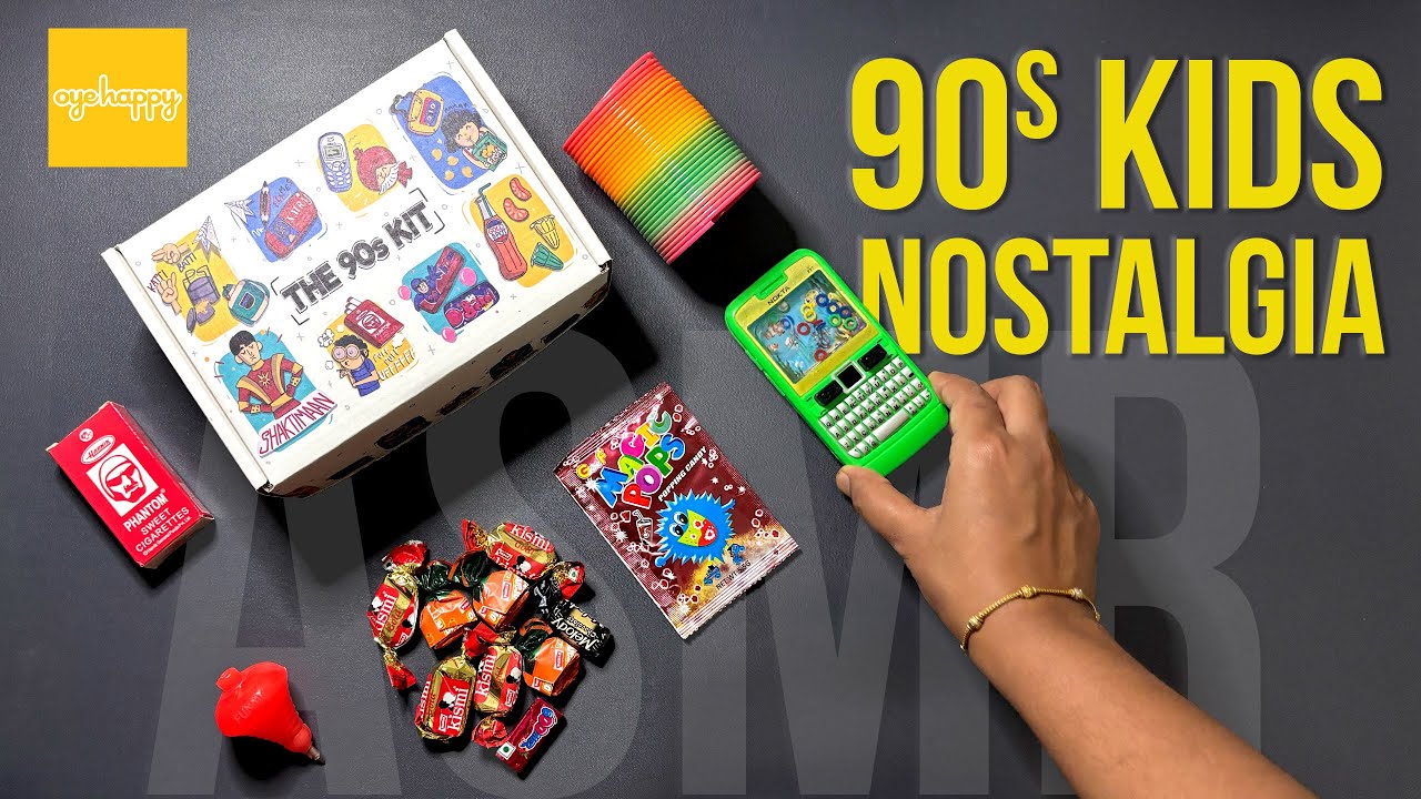 Nostalgic unboxing for 90s Kids | Oye happy 90s kit unboxing #asmrunboxing #90skids #nostalgic