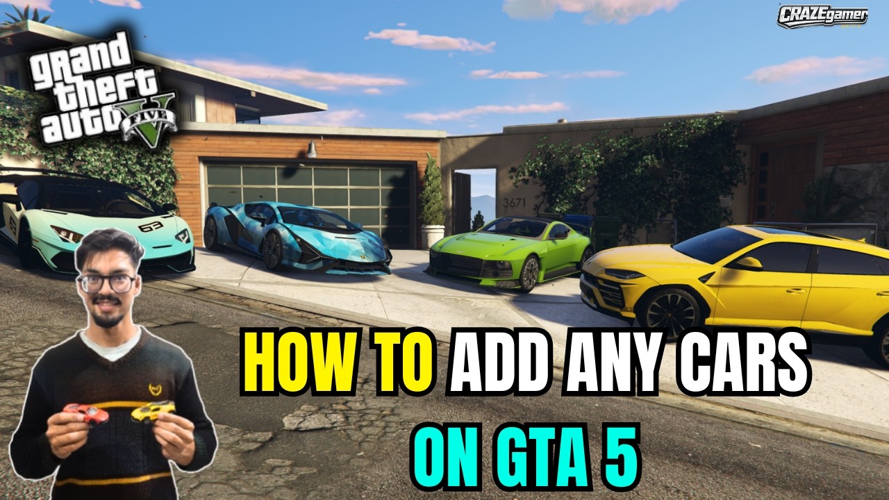 How To Add on Cars on Gta 5 II Add any Cars Like Lamborghini sian and more I Mod Gta 5 #3