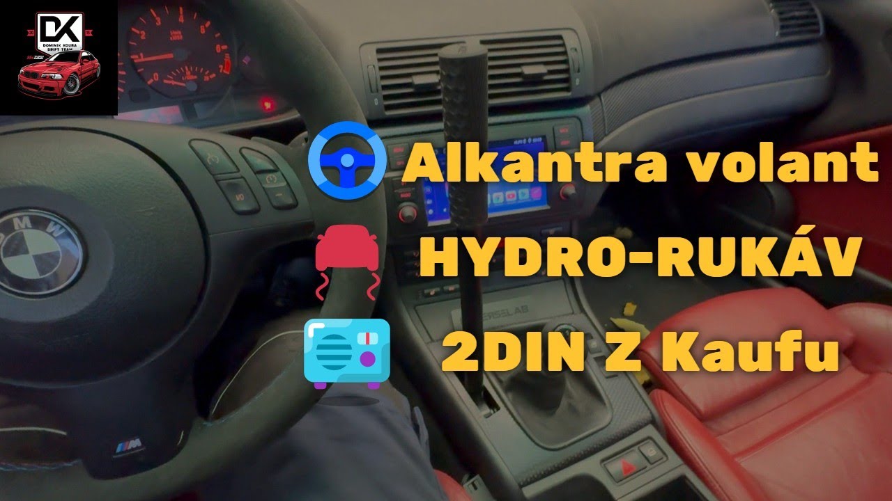 Projekt E46 325Ci - Jak si vyměníš volant na E46 ? 2DIN rádio z Kauflandu ?? skrytá ruční brzda ?