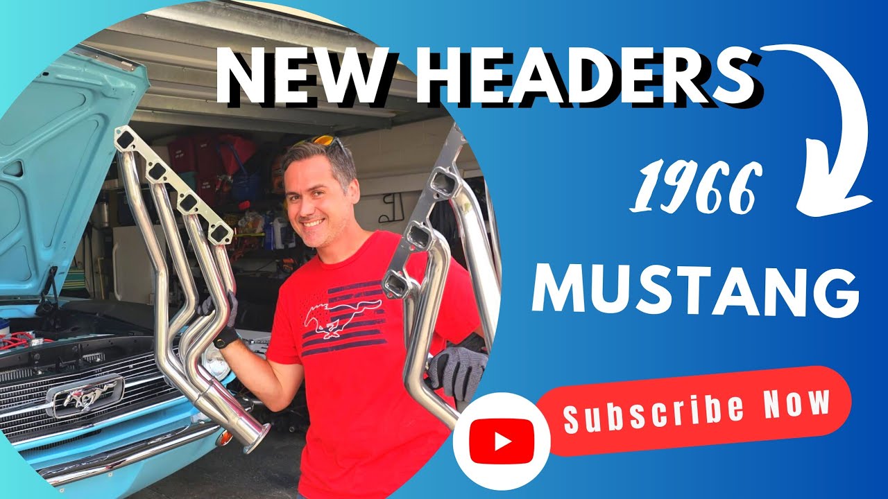 💥New Headers for my 66 Mustang!!🐎 Step by Step Installation!!