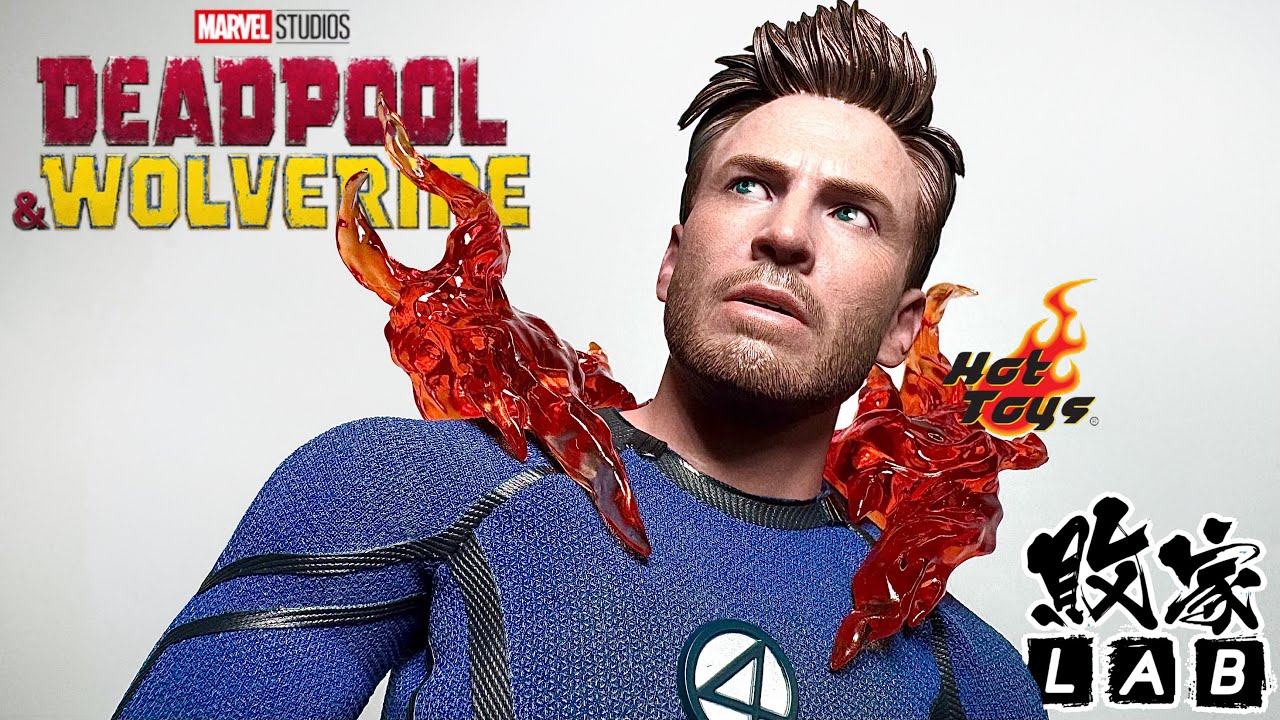 Hot Toys【敗家Live】HT玩具熱: Avengers ⋯ FLAME ON🔥 死侍與狼人-霹靂火 MMS789 1/12 Chris Evans Human Torch