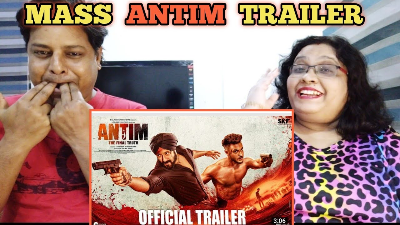Antim The Final Truth Trailer Reaction | SALMAN KHAN,Aayush Sharma | Antim trailer reaction | #antim