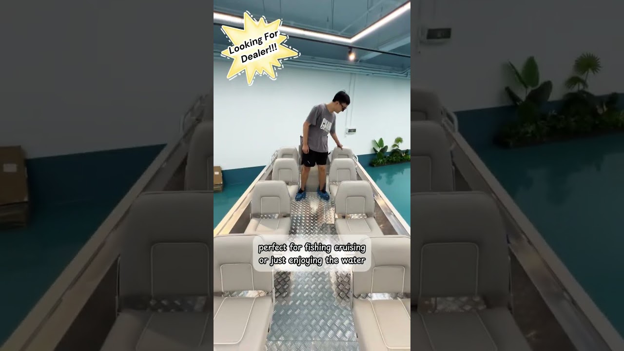 🚤✨ All-Aboard the Multi-Passenger Aluminum Boat! ✨🚤