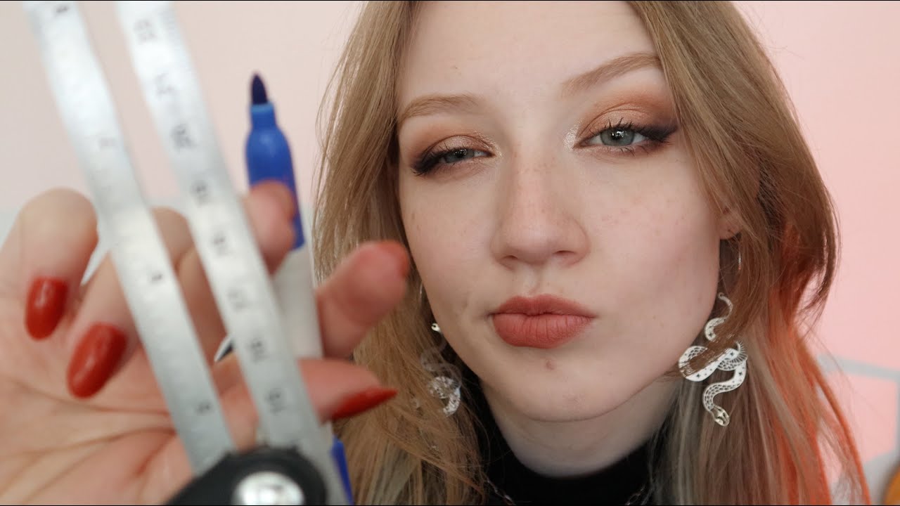 [ASMR] Friendly tattoo artist measures and draws on you ✍️📏 ~ soft spoken, layered sounds