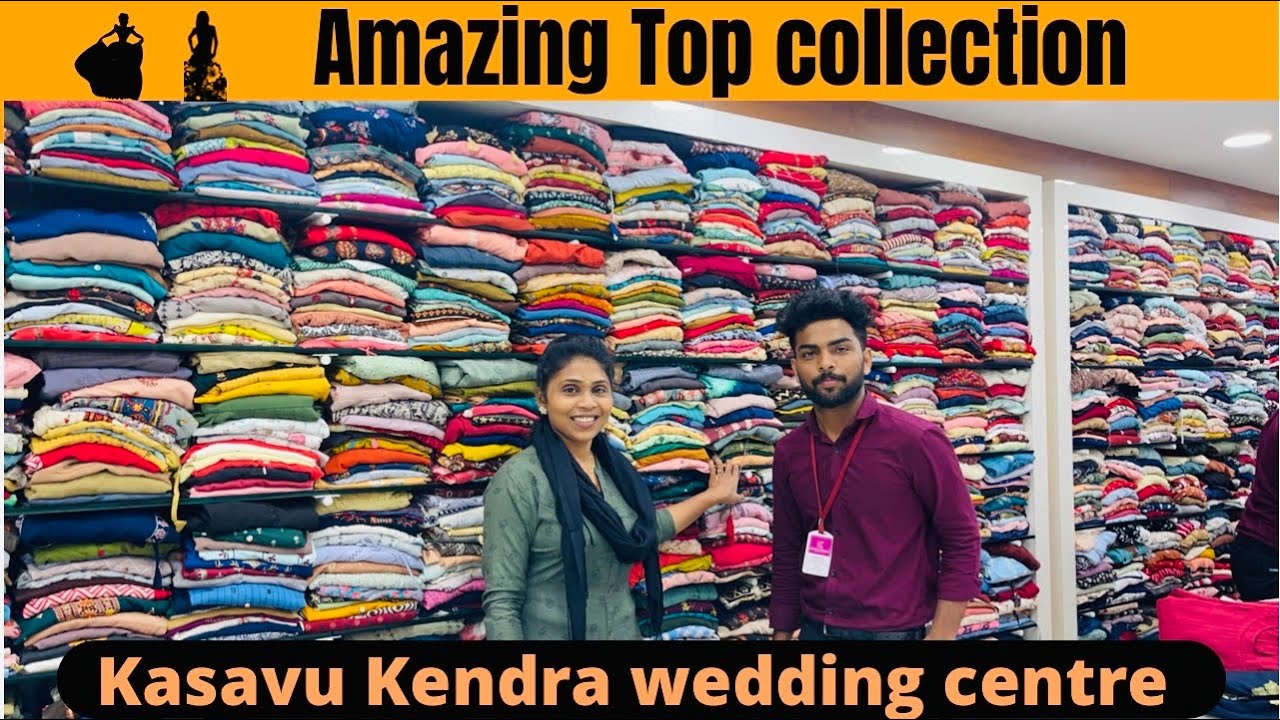 Amazing Tops collection on kasavu  kendra wedding centre.