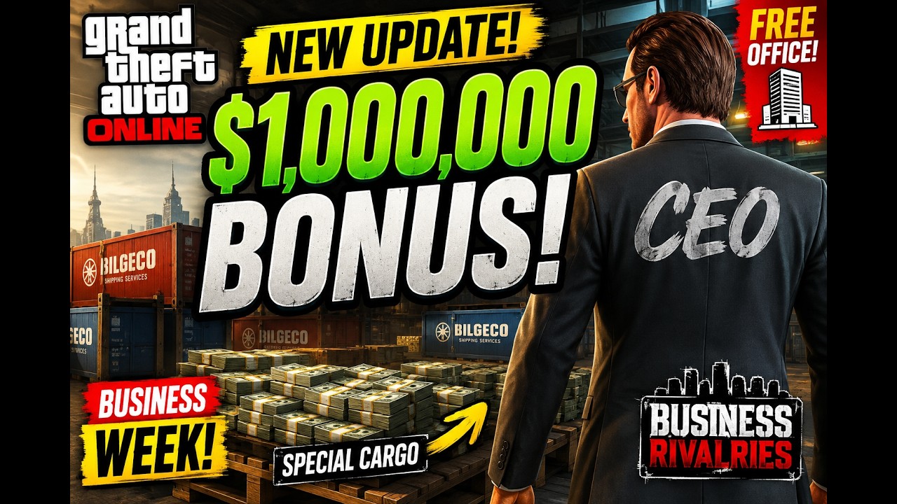 Еженедельное обновление GTA Online СЕГОДНЯ! БОНУС $1 МИЛЛИОН, 4X ДЕНЕГ И БЕСПЛАТНЫЙ офис!