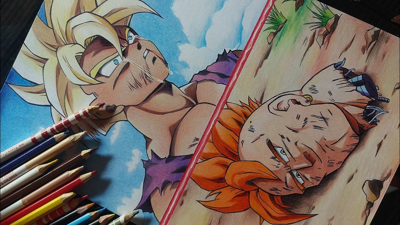 Drawing GOHAN e ANDROID 16 (Dragonball Z/Saga Cell)