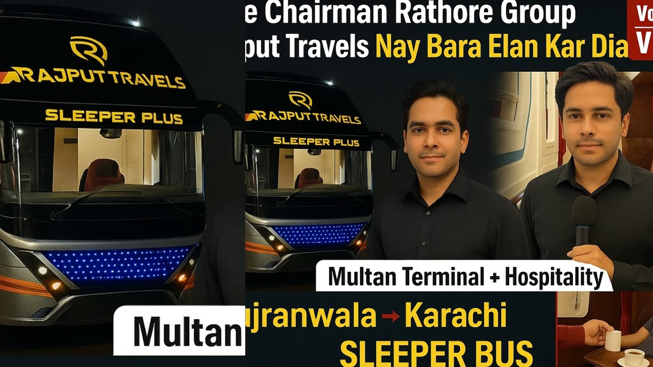 Karachi Ke Liye Rajput Travels nay Sleeper Bus Mutarif karwa Di-Ab So kar Safar Karen-Rathore Group