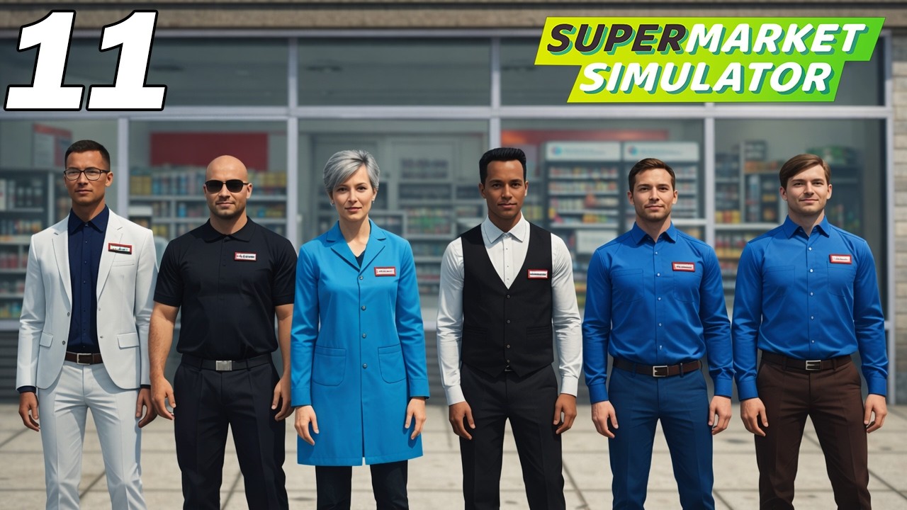 J'ai déjà 6 employés dans mon supermarché ! Supermarket Simulator Ep 11