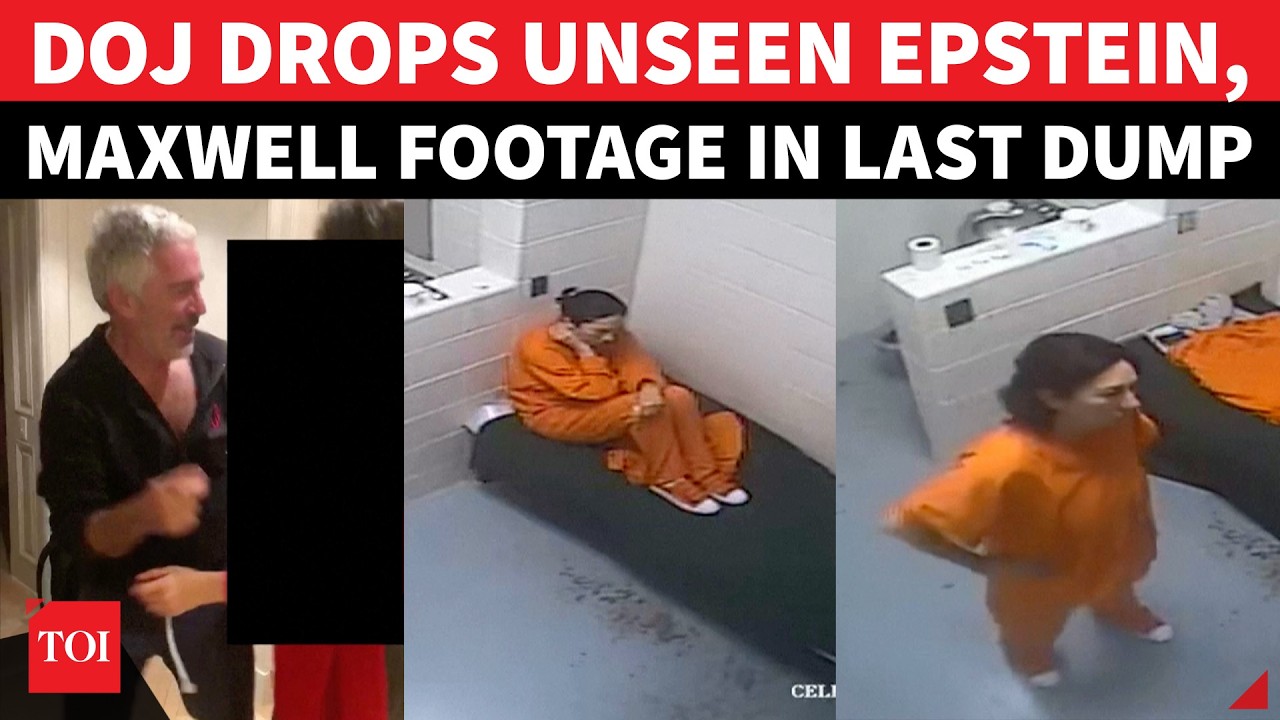 DOJ Drops UNSEEN Videos Of Epstein, His GF Maxwell In Jail Cell; Pam Bondi Makes Big Announcement