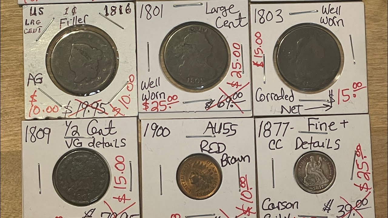 Early Large Cents and more from the Bargain Bin at my local coin shop. 