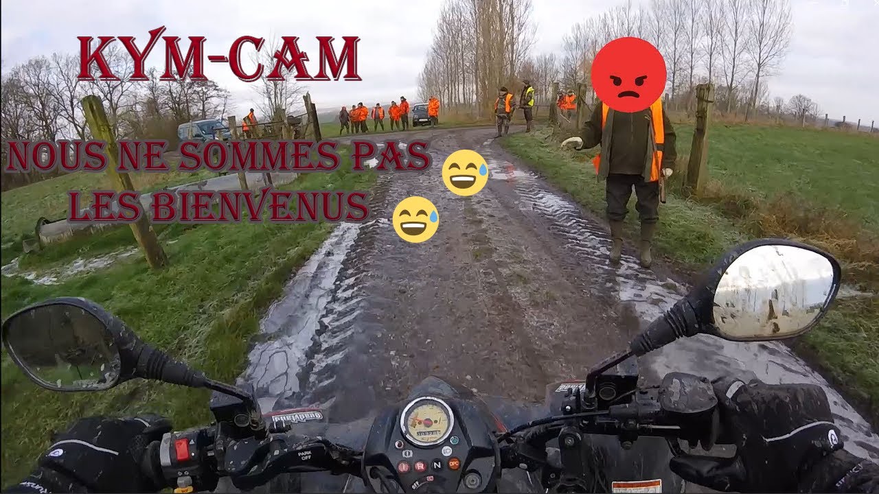 Nous ne sommes pas les bienvenus .. 😡😅 (Quad Kymco Maxxer 300)