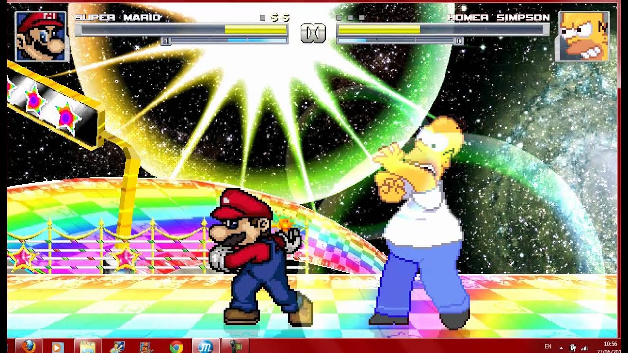 Mugen Mario Vs Homer