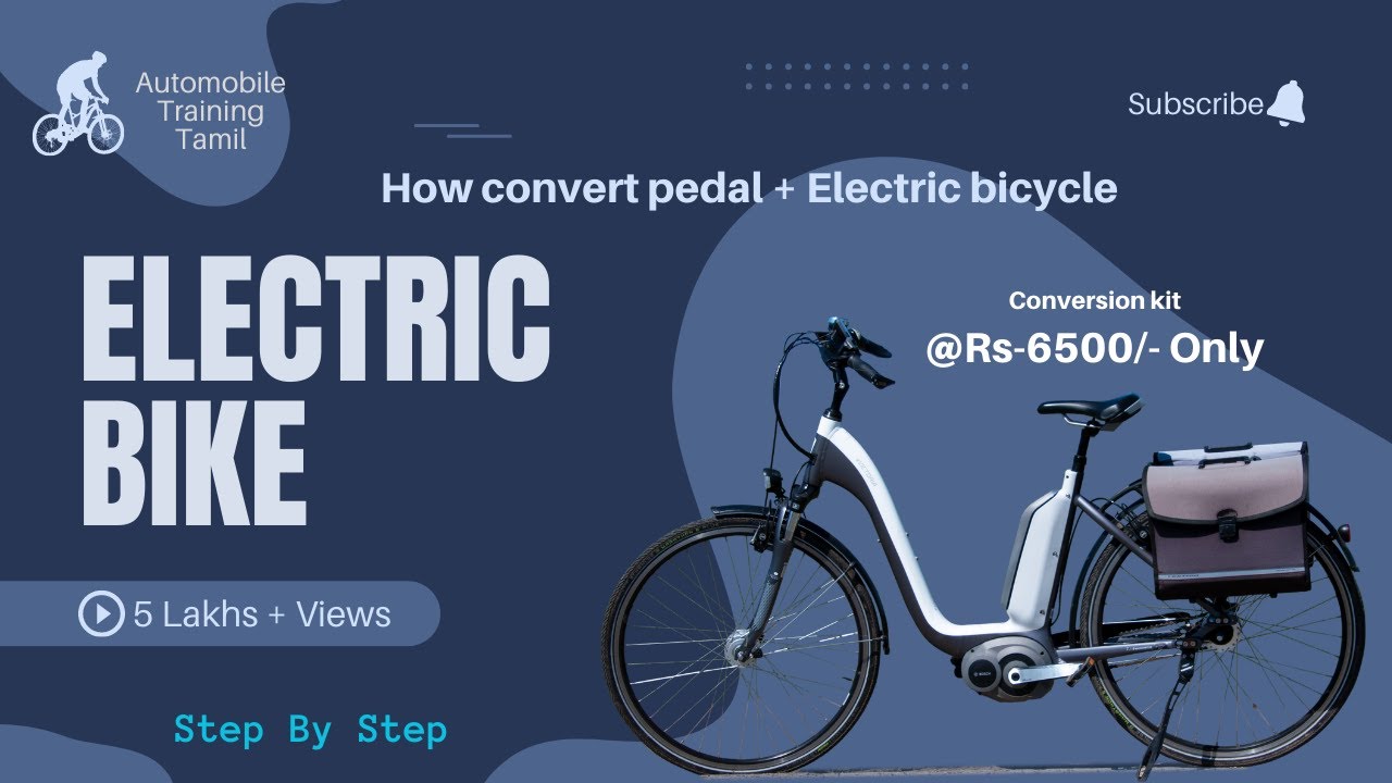 Pedal + Electric Cycle Conversation in Low Cost ( Wiring & Fitting ) Step by Step ( DIY Project )