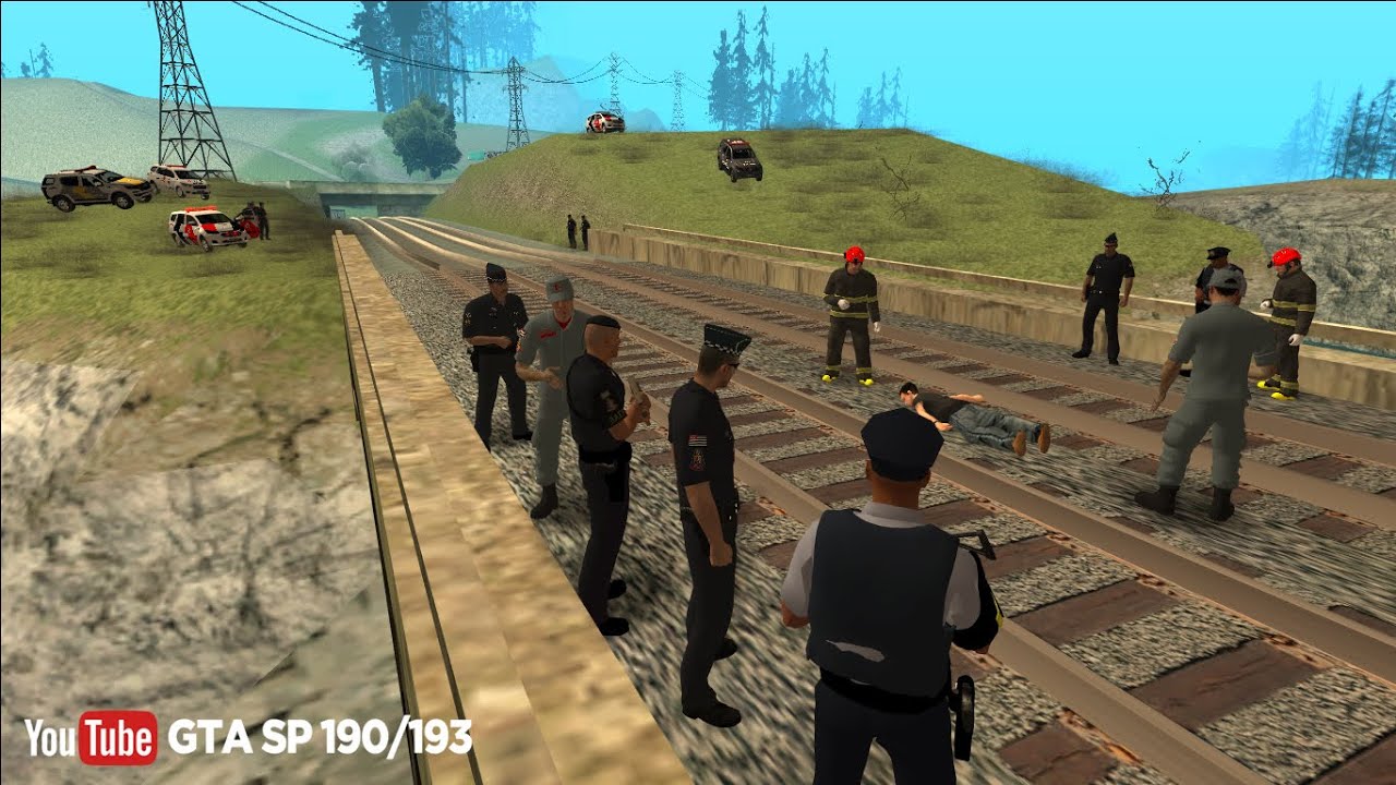 GTA SA - PMESP - Roubo a resid&ecirc;ncia  + morte na linha do trem
