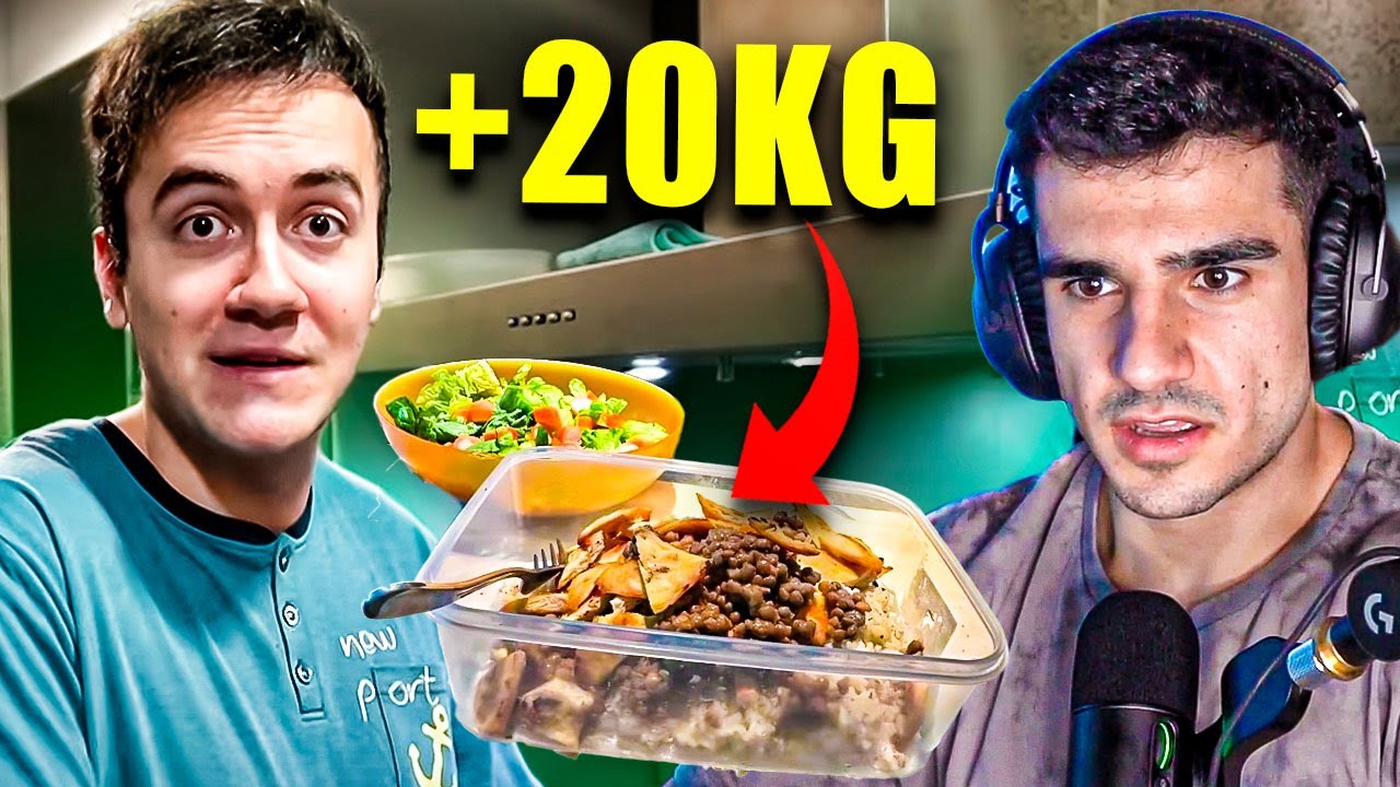 La EXTRAÑA DIETA de VOLUMEN de un GAMER PROFESIONAL *0 cheat meals*