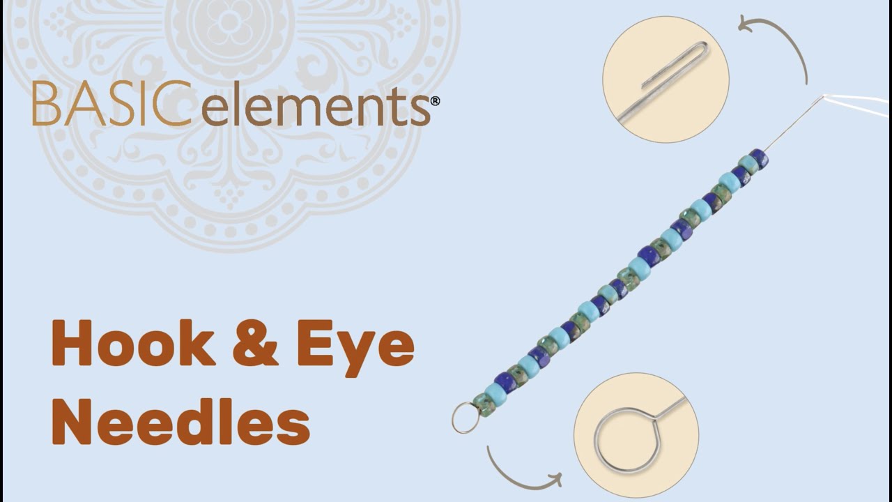 The Beadsmith's Hook & Eye Needles—your essential tool for stringing beads quickly & easily!