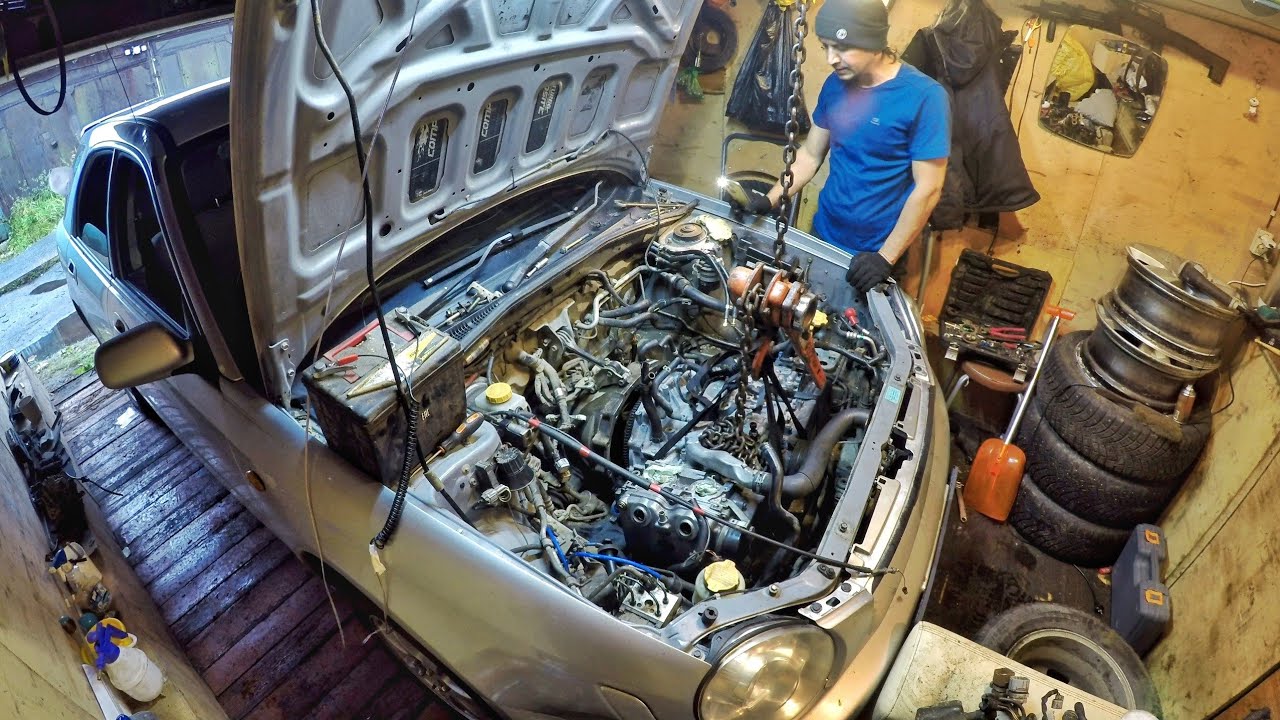 Как самому поменять двигатель Subaru Impreza.  Свап EJ203 вместо EJ202