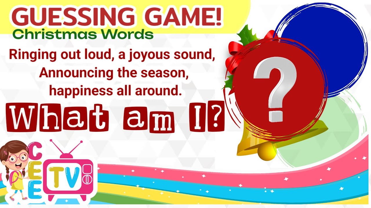 Rhyme & Reveal: Christmas Picture Guessing & Spelling Game for Toddlers, Preschool and Kinder Kids
