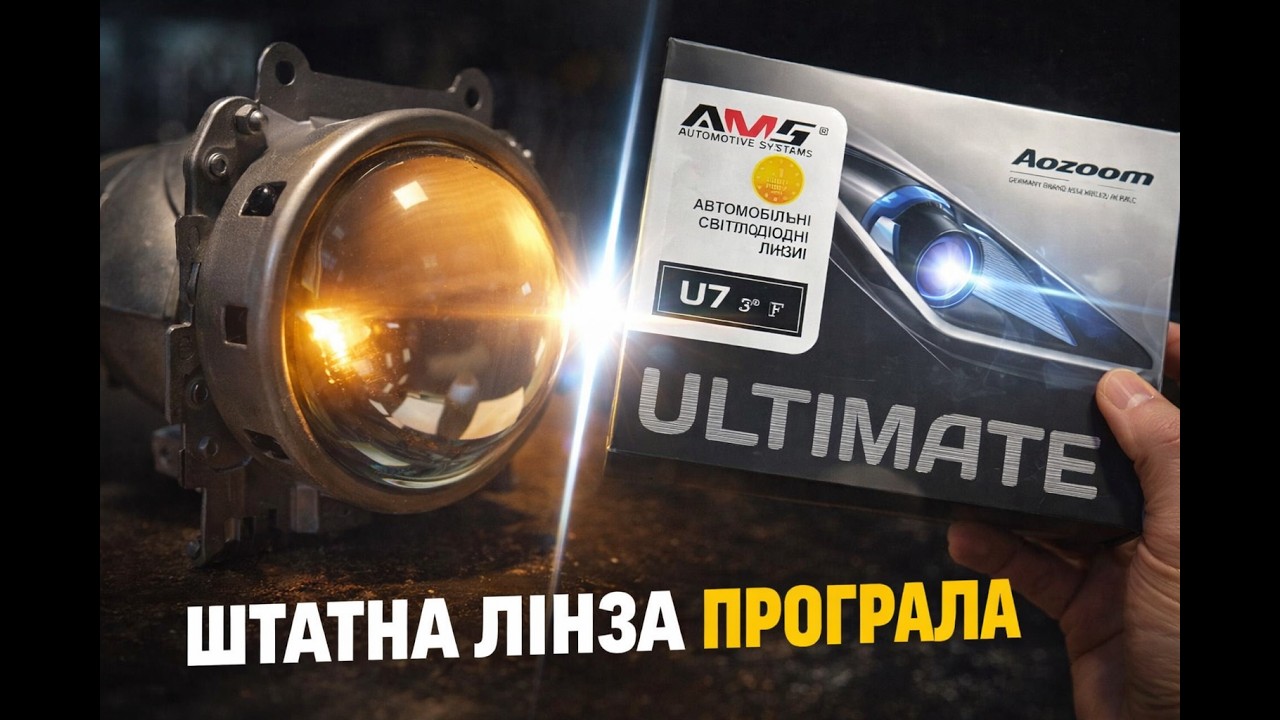 Бі-LED AMS U7 це вау, проста заміна штатних галогенових та ксенонових лінз...
