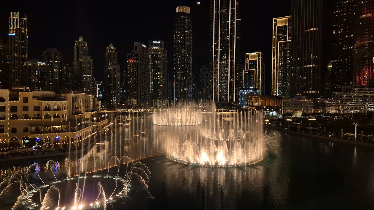 The Dubai Fountain - Lights & Laser Show 2025