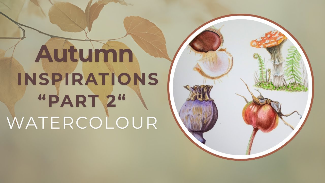 Autumn inspirations part 2 with watercolours and sailing clips