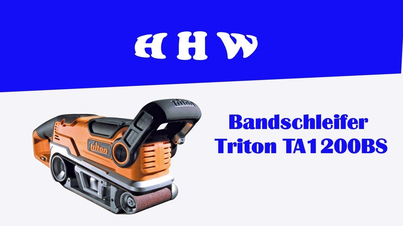 Triton Bandschleifer TA1200 BS erste Eindr&uuml;cke / Schleifrahmen als sinnvolle Erweiterung