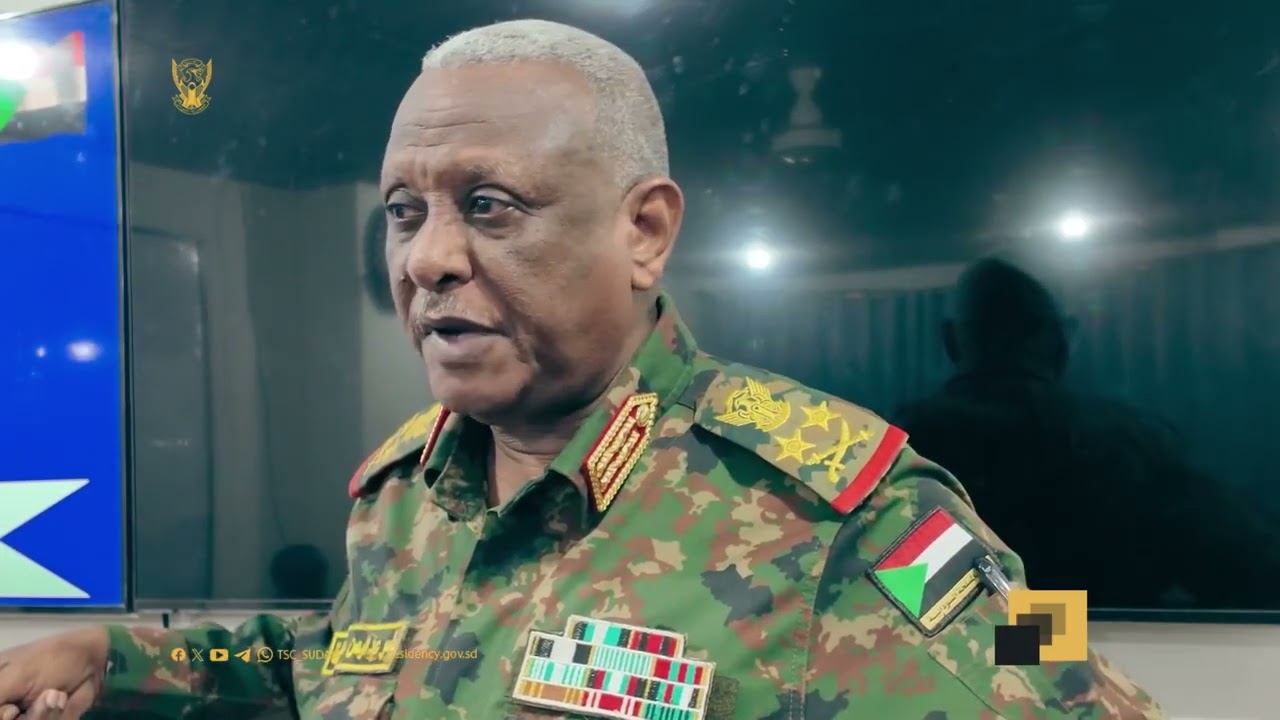 #ياسر_العطا، لدى تفقده متقدم الأبيض وقيادة الفرقة الخامسة مشاة