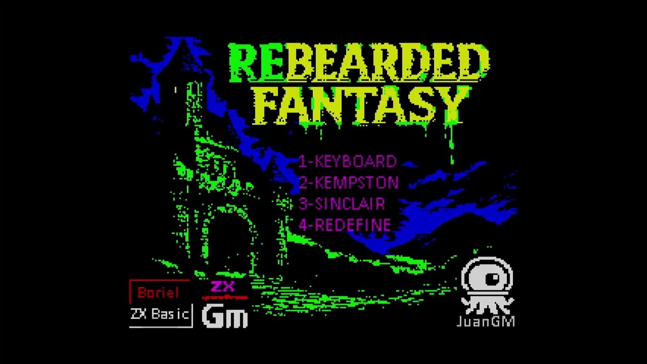 ZX Spectrum [homebrew] gameplay: Rebearded Fantasy (2025)