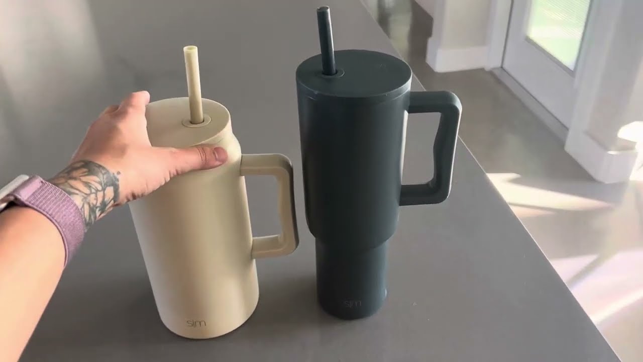 Simple Modern 50 oz Mug Tumbler vs Simple Modern 40 oz Tumbler with Handle and Straw Lid