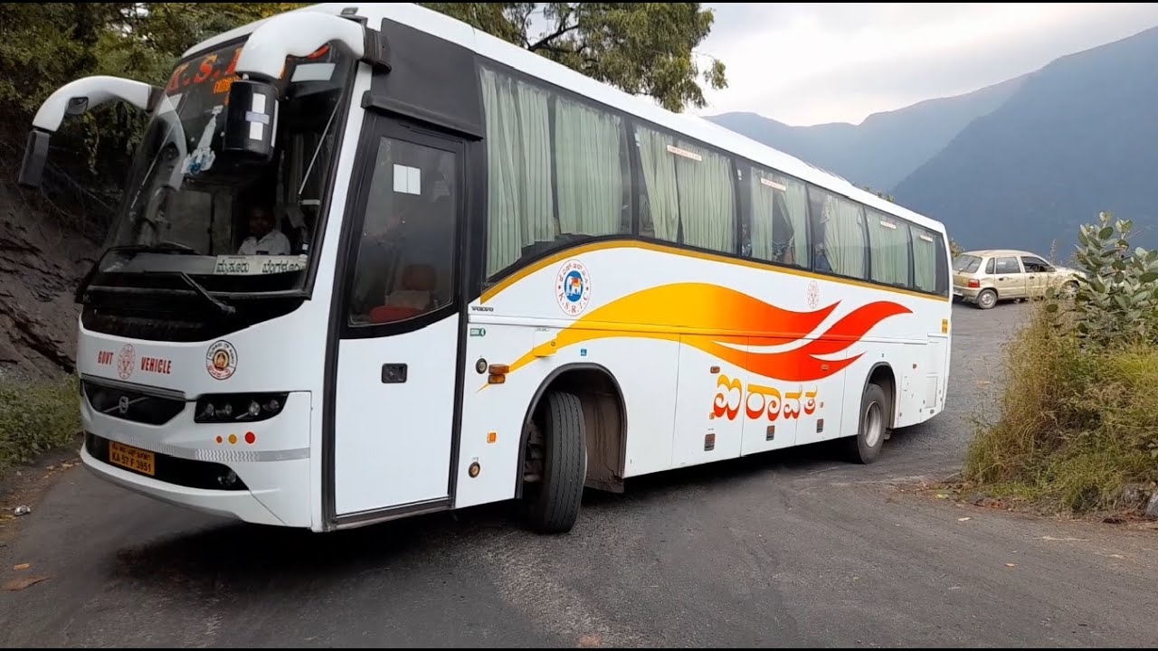 Struggling to U Turn of Volvo Bus | Dhimbam Hills