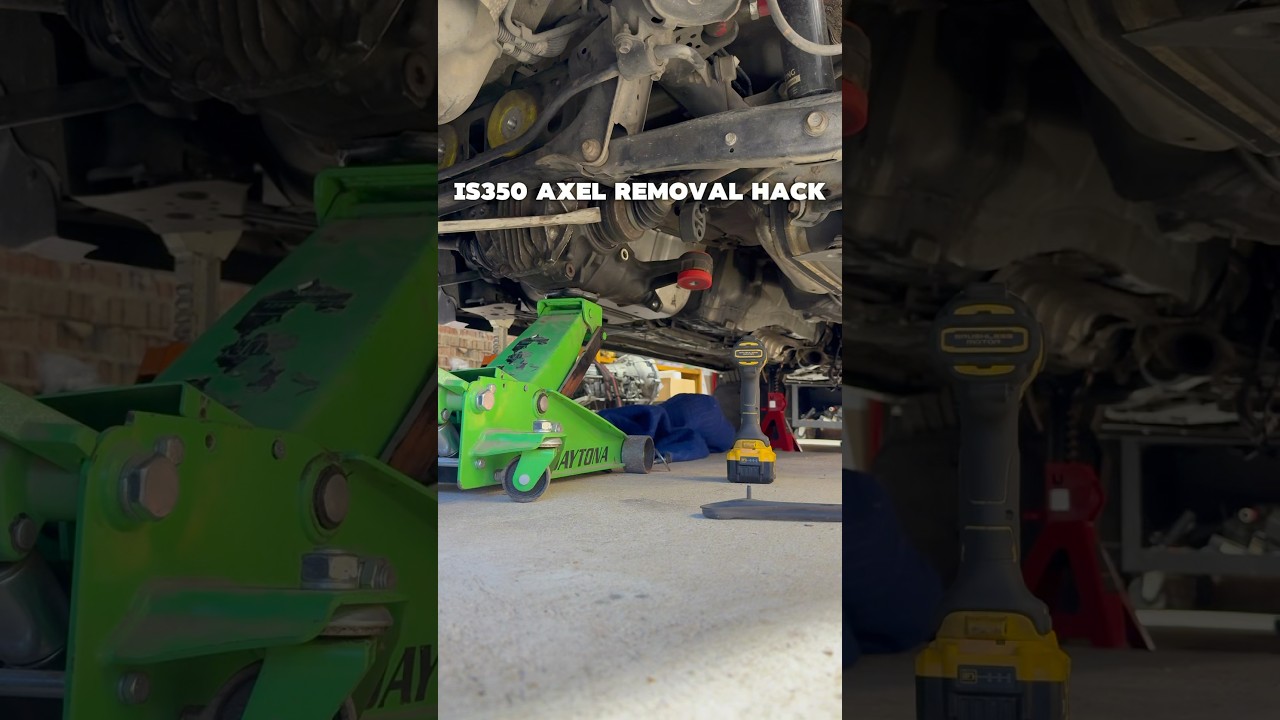 Is350 axle removal the easy way! #lsd #diff #axle #automobile #wheels #spinnerwheels ￼